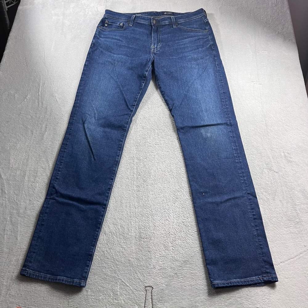 AG Adriano Goldschmied Graduate Tailored Leg Jeans Dark Wash Mens 33x34